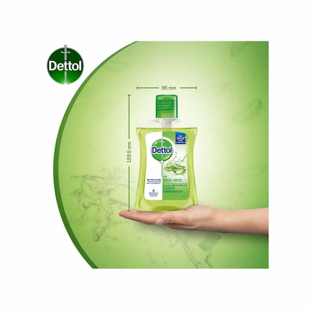 Dettol Aloe Vera Germ Protection Handwash Liquid Soap Fliptop - 200ml