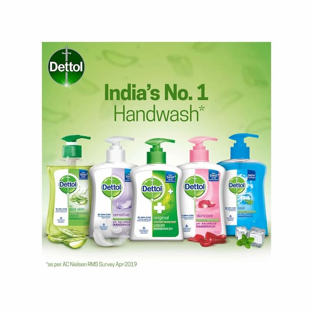 Dettol Aloe Vera Germ Protection Handwash Liquid Soap Fliptop - 200ml