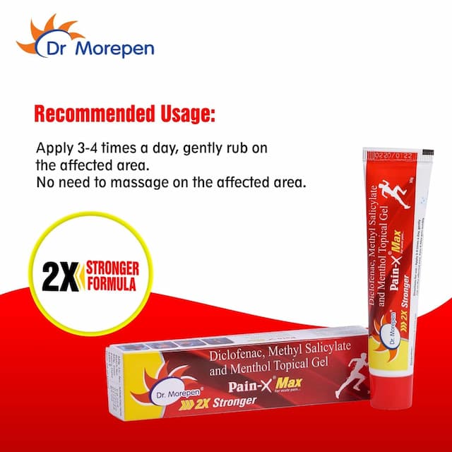 Dr. Morepen Pain-X Max Body Pain Relief Gel/Cream Ointment - 30gm