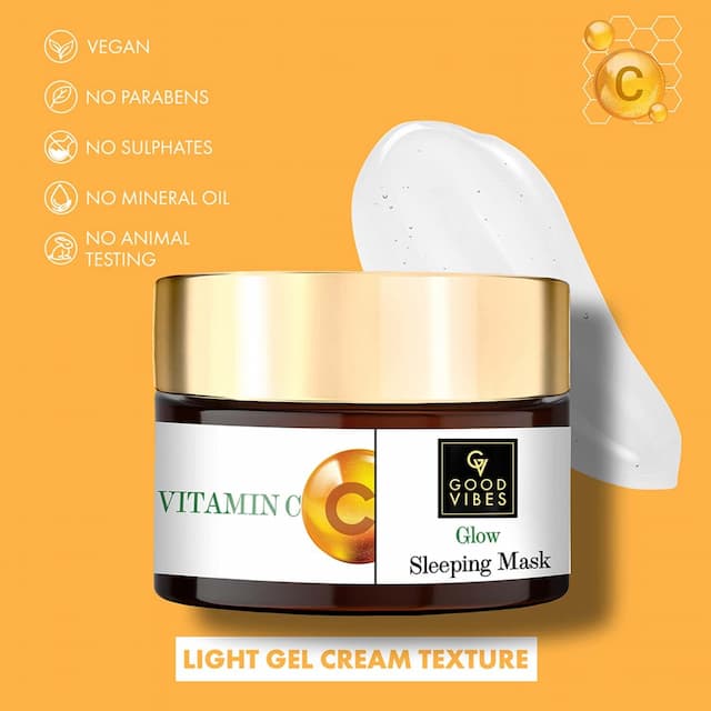 Good Vibes Vitamin C Glow Sleeping Mask- 50 Gm