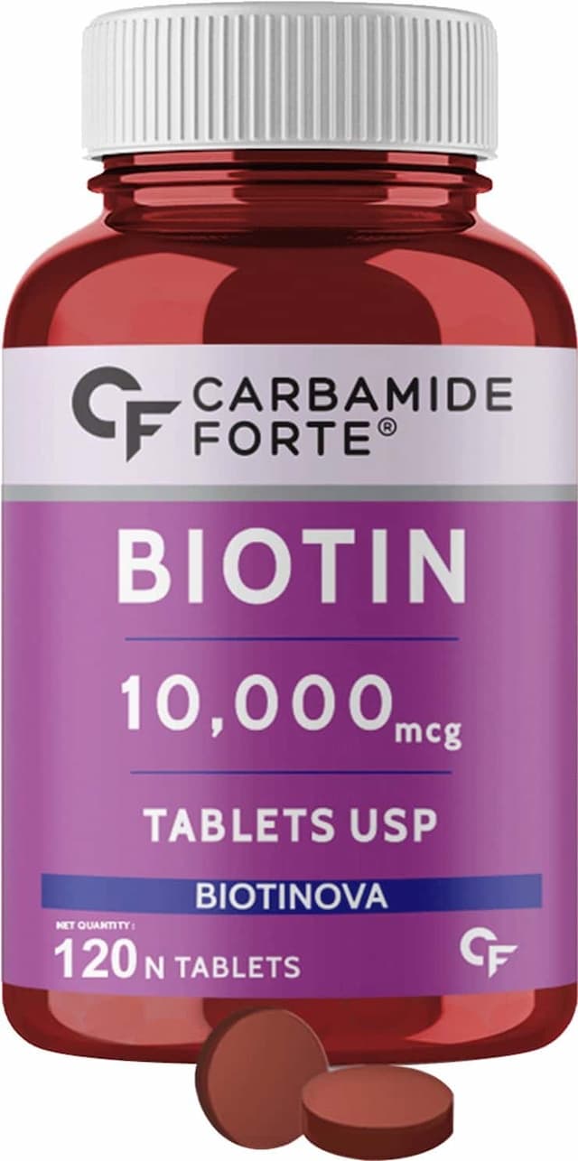 Carbamide Forte Biotin 10000mcg 120 Veg Tablets