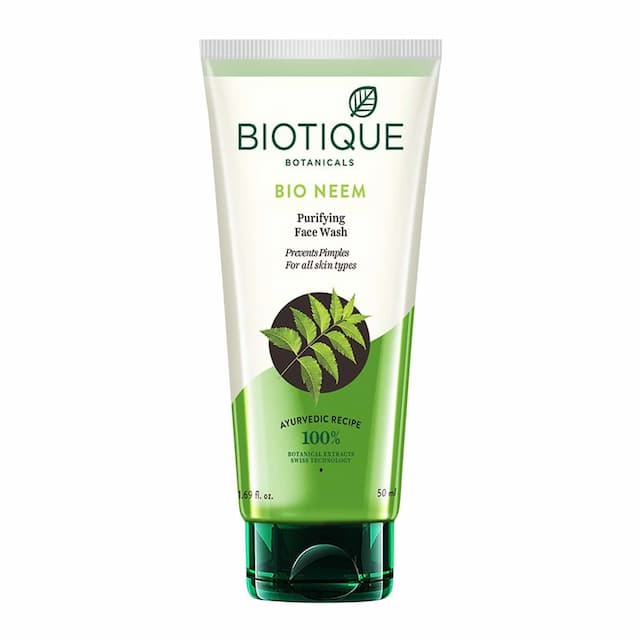 Biotique Bio Neem Purifying Face Wash For Oily Acne Prone Skin 50ml