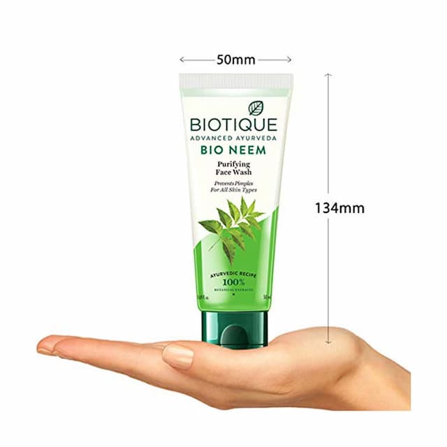 Biotique Bio Neem Purifying Face Wash For Oily Acne Prone Skin 50ml