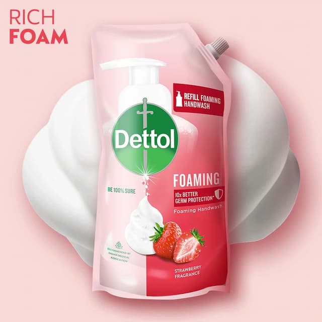 Dettol Strawberry Foaming Handwash Refill - 700ml
