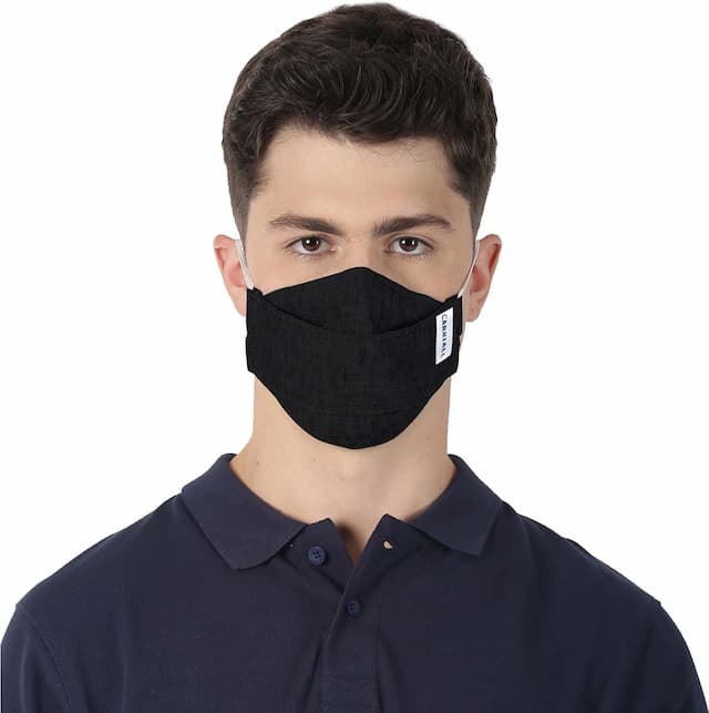 Carriall Adult Unisex 3 Layer Reusable,Washable Cotton Mask (Camsl081) Pack Of 3