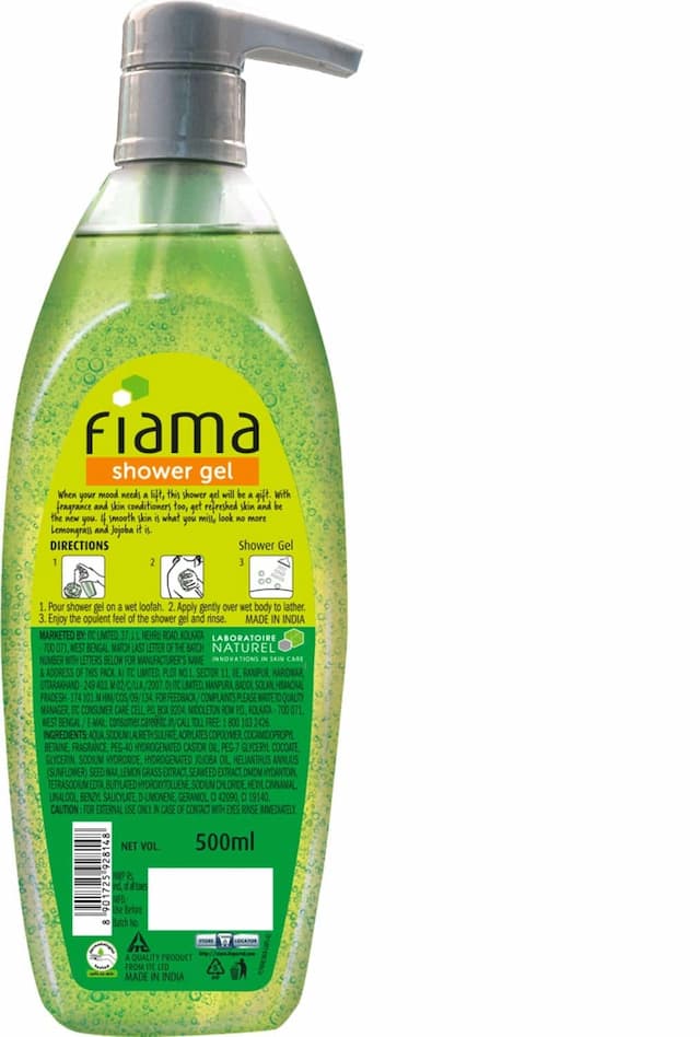 Fiama Shower Gel - Lemongrass & Jojoba (Clear Springs)- 500 Ml