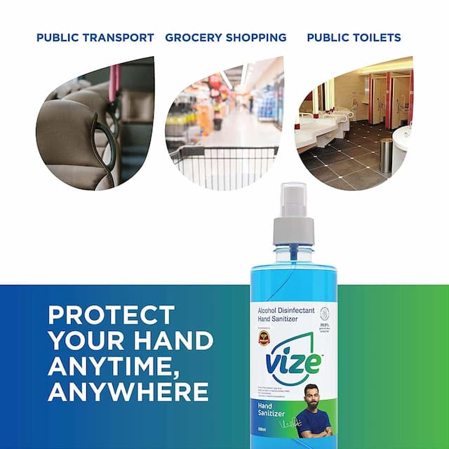 Vize Hand Sanitizer With 75% Isopropyl Alcohol Ip - 500 Ml