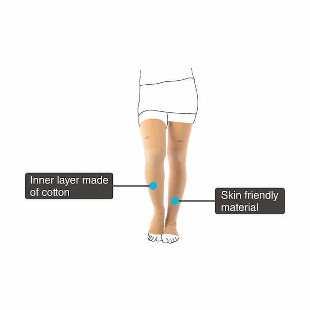 Vissco Medical Compression Stockings Above Knee Xxl