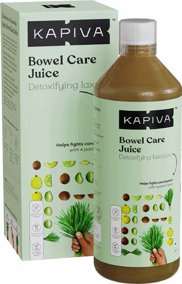 Kapiva Bowel Care Juice, 1l | Power Of Triphala And Wheatgrass To Fight Constipation |Detoxification