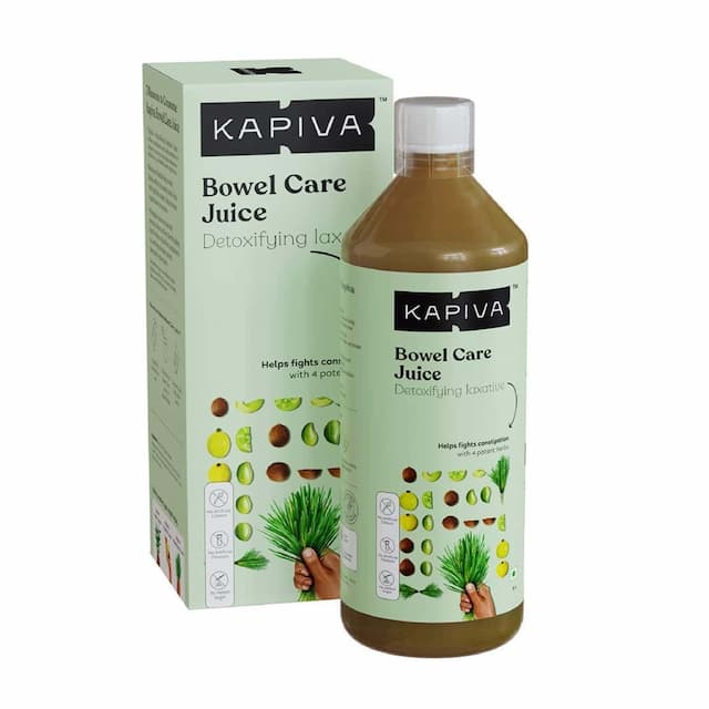 Kapiva Bowel Care Juice, 1l | Power Of Triphala And Wheatgrass To Fight Constipation |Detoxification