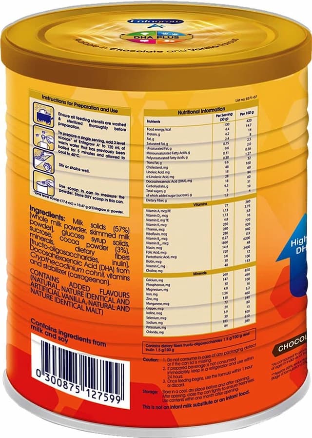 Enfagrow A+ Nutritional Milk Powder Health Drink For Children (3+ Years), Chocolate 400g - Pack Of 2