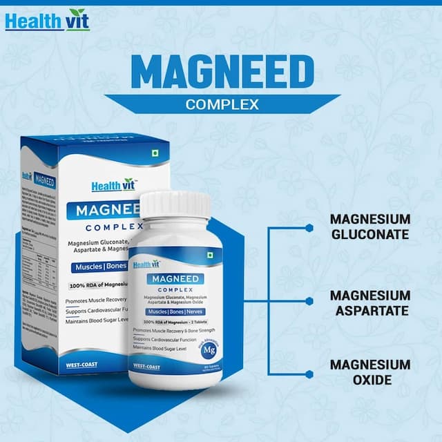 Healthvit Magneed Complex Magnesium Relax Supplement - 60 Tablets