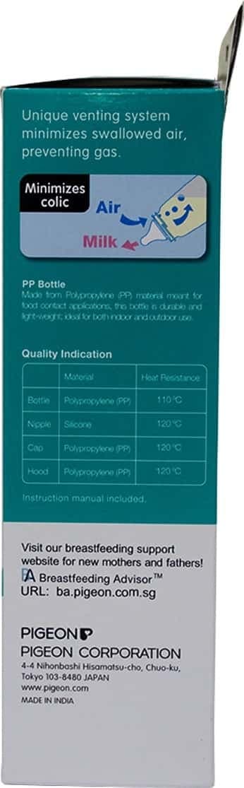 Pigeon Peristaltic Nursing Bottle Twin Pack Kpp 240ml (Pink & White) Nipple L