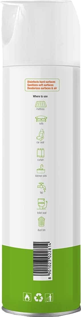 Godrej Protekt Disinfectant Spray - Air & Surface Sanitizer, Citrus Fragrance - 240ml