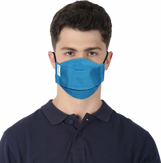 Carriall Adult Unisex 3 Layer Reusable,Washable Cotton Mask (Camsl077) Pack Of 3