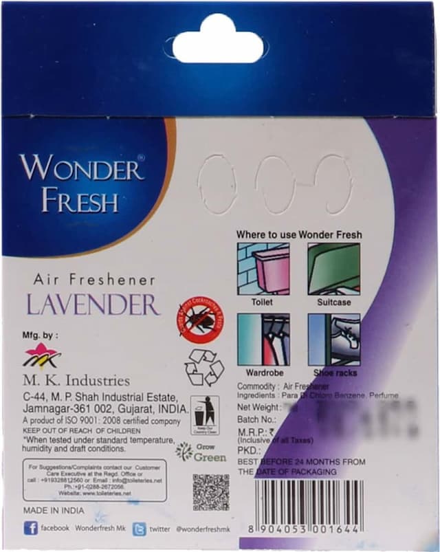 Wonder Fresh Air Freshener Lavender 100gm