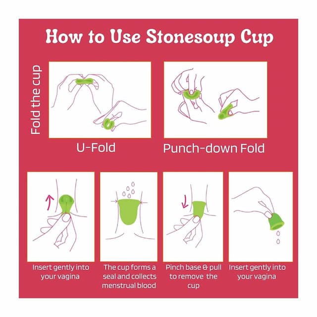 Stonesoup Wings Green Soft Menstrual Cup 1