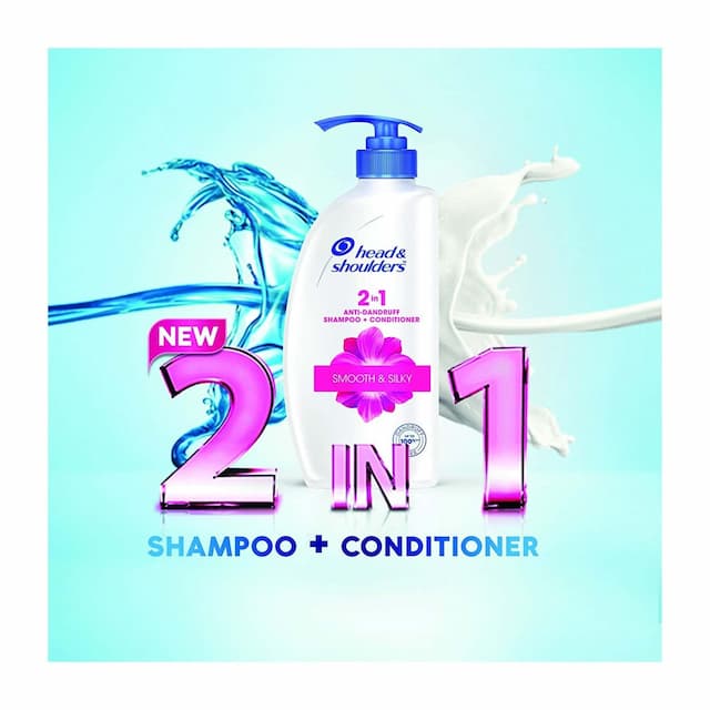 Head And Shoulders 2in1 Antidandruff Shampoo And Conditioner Smooth And Silky Shampoo 650 Ml