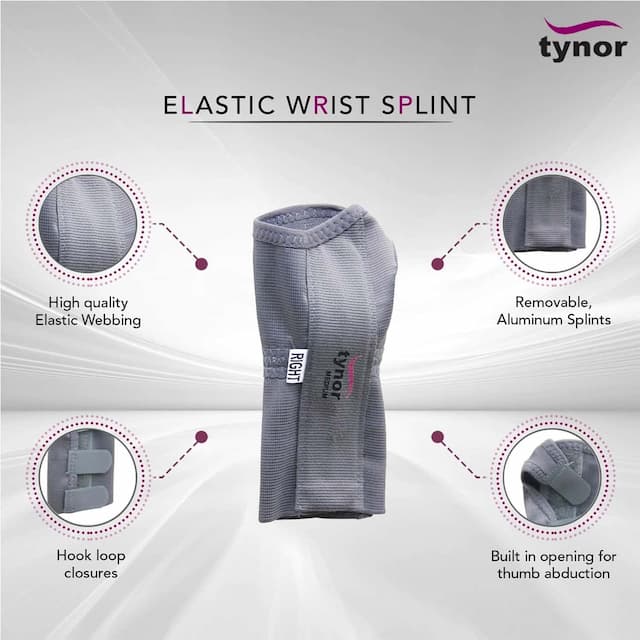 Tynor E 01 Elastic Wrist Splint Left Size Xl