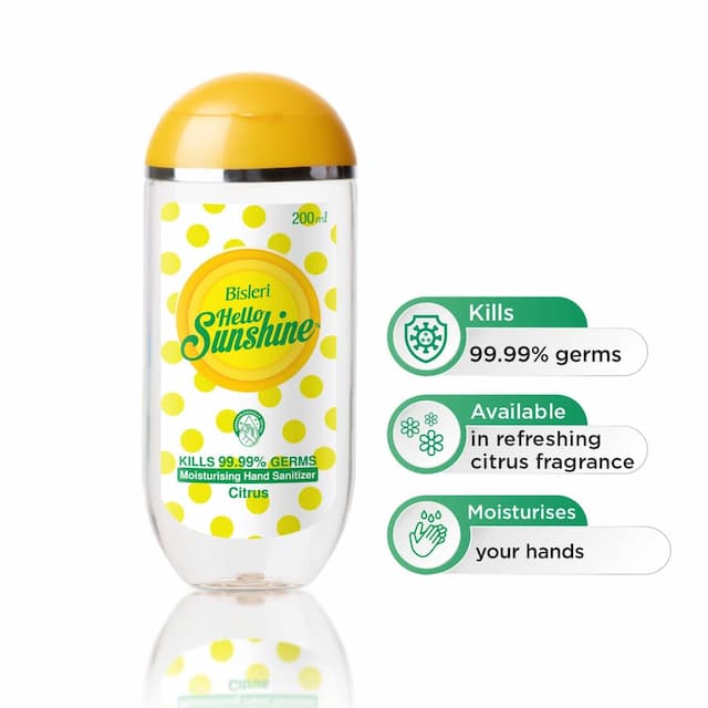 Bisleri Sunshine Hand Sanitizer Gel- 200 Ml