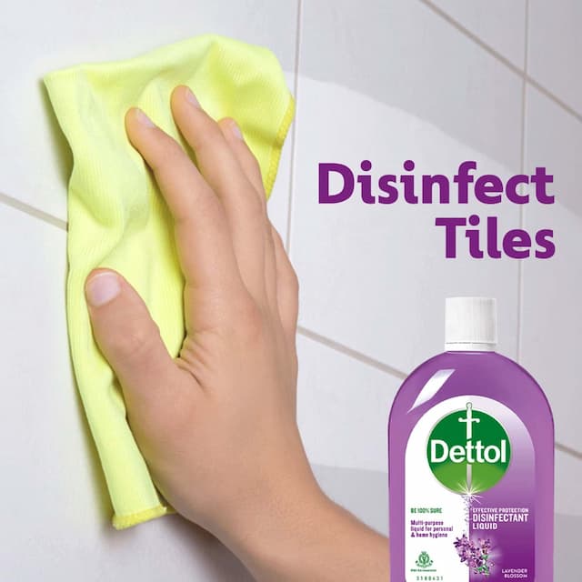 Dettol Liquid Disinfectant For Floor Cleaner, Surface Disinfection - Lavender Blossom - 1l