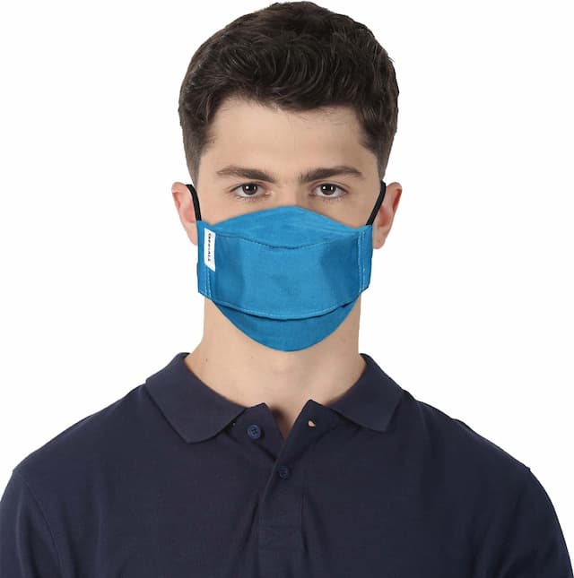 Carriall Adult Unisex 3 Layer Reusable,Washable Cotton Mask (Camsl070) Pack Of 3