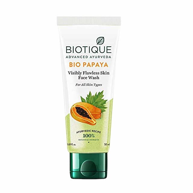Biotique Bio Papaya Visibly Ageless Scrub Wash For All Skin Types 50 Ml