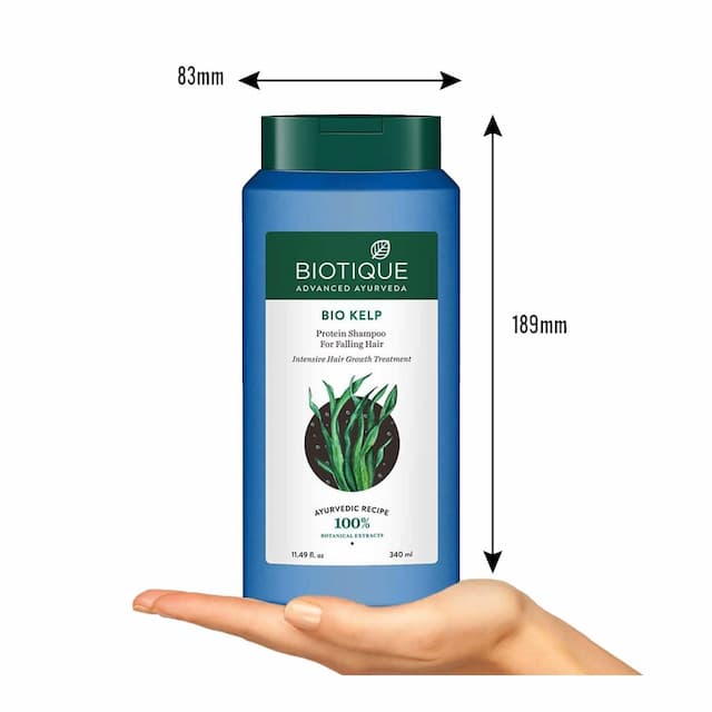 Biotique Bio Kelp Fresh Growth Protein Shampoo For Intensive Hair Growth Treatment 400 Ml
