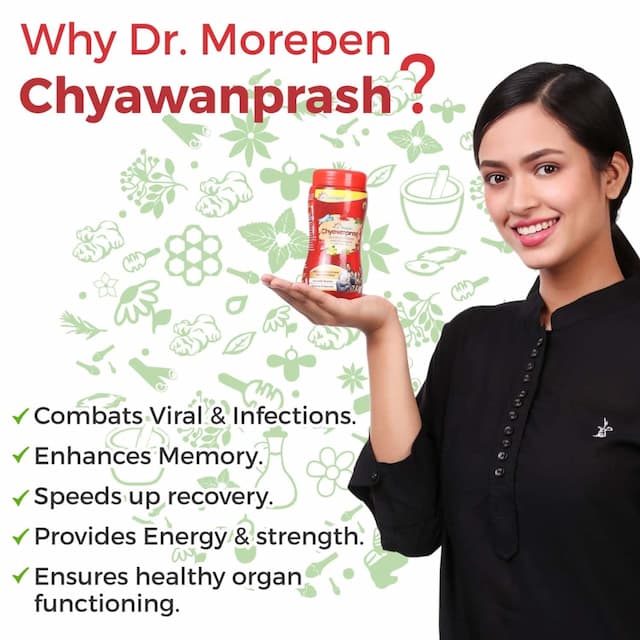 Dr. Morepen Chyawanprash 500g For Kids & Adults, Ayurvedic Immunity Booster