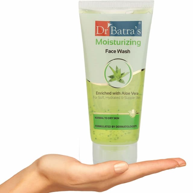 Dr Batra'S Moisturizing Face Wash Enriched With Aloe Vera Soft, Hydrated & Supple Skin - 50 Gm