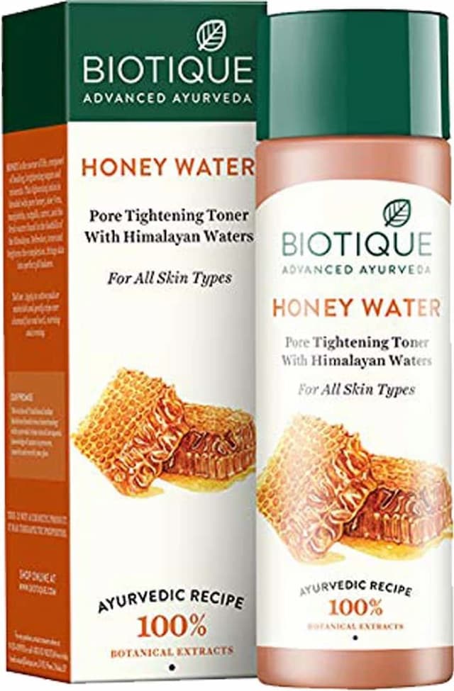 Biotique Honey Water Pore Tightening Toner For All Skin Types Cream 120 Ml