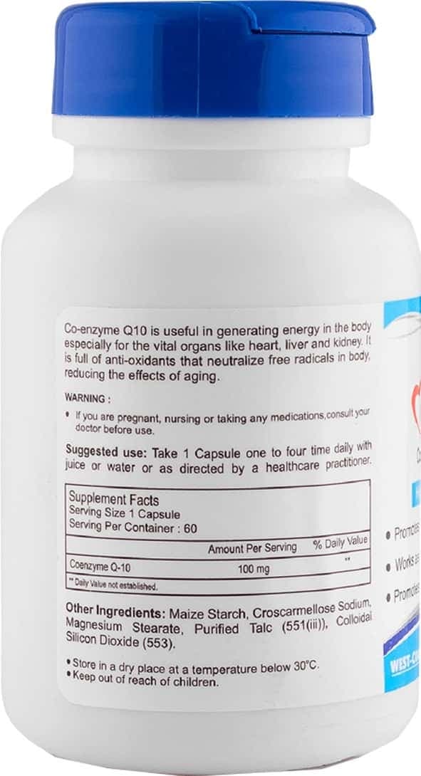 Healthvit High Absorption Co-Qvit Coenzyme Q10 - 100mg - 60 Capsules