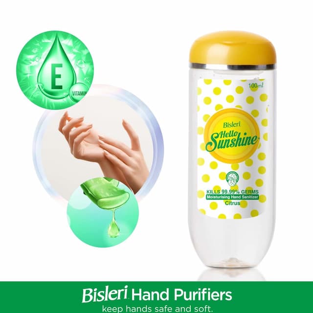 Bisleri Sunshine Hand Sanitizer Gel - 100 Ml