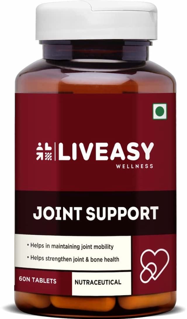Liveasy Wellness Joint Support - Maintains Joints Mobility - Bone & Joint Health - Bottle Of 60