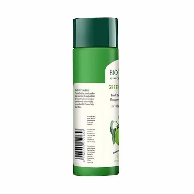 Biotique Green Apple Fresh Daily Purifying Shampoo And Conditioner For Oily Scalp And Hair 120 Ml