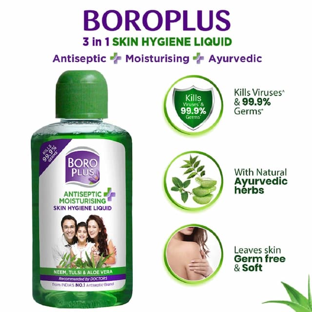 Boroplus Antiseptic Moisturising Skin Hygiene Liquid - 200 Ml