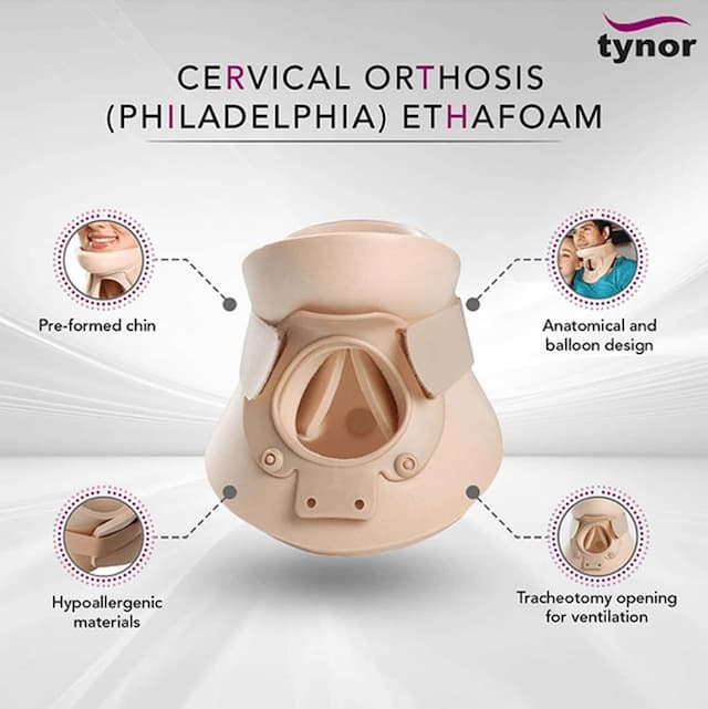 Tynor B 05 Cervical Orthosis Philadelphia Ethafoam Belt Size Small