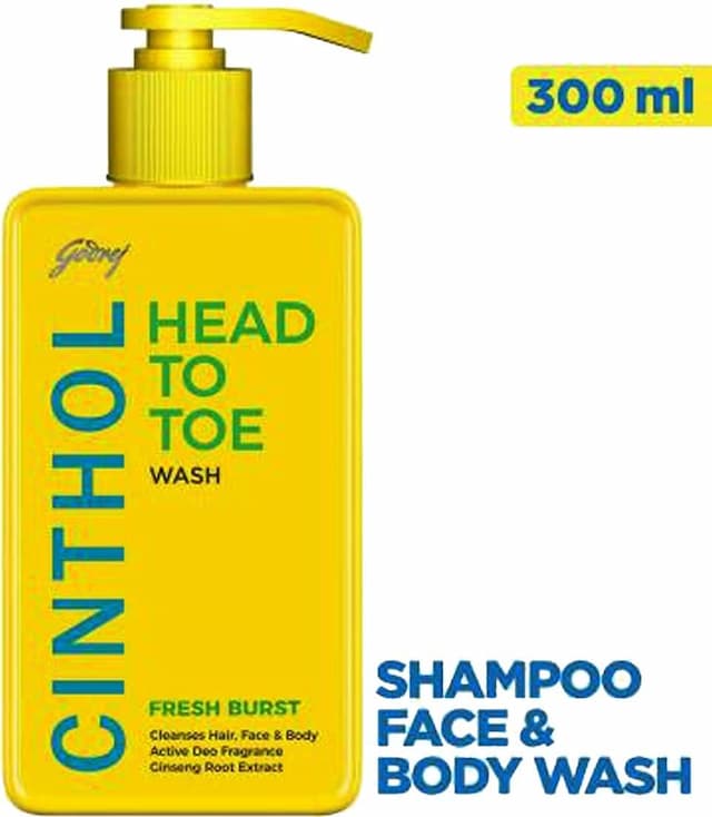 Godrej Cinthol Head To Toe Wash, Fresh Burst - 300ml