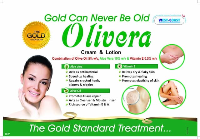West Coast Olivera Olive Oils With Aloevera & Vitamin E Cream - 50gm