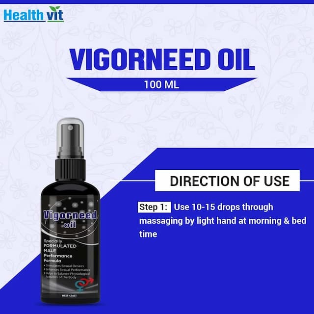 West Coast Vigorneed Oil For Specially Formulated Male Performance Formula - 100ml