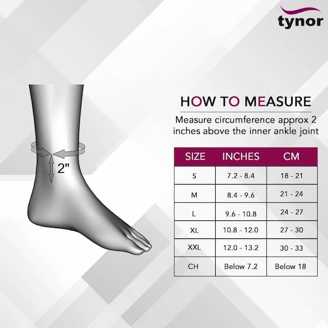 Tynor D 02 Ankle Brace Belt Size Medium
