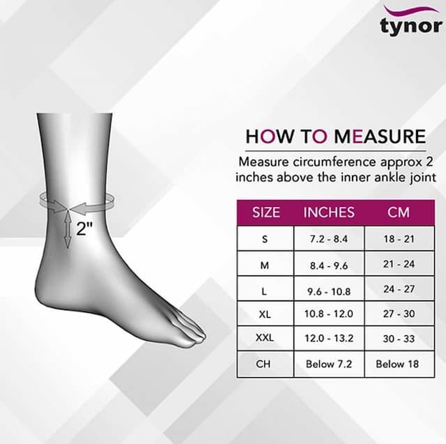 Tynor D 02 Ankle Brace Belt Size Medium