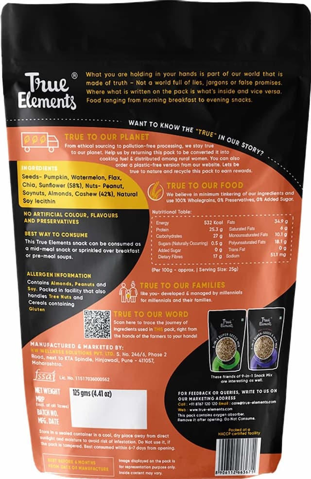 True Elements 9-In-1 Snack Mix 125gm