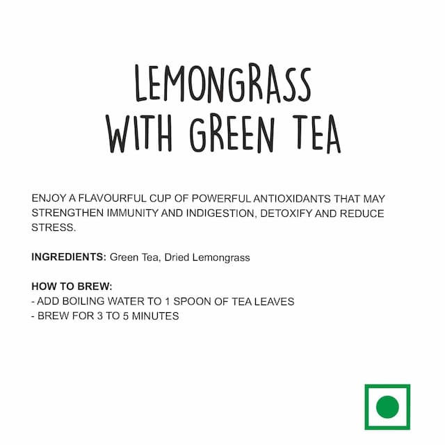 Lemongrass With Green Tea | 60g Jar