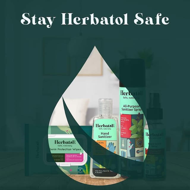 Herbatol Plus Combo Skin Hygiene Wipes For Men'S Personal Travel Kit
