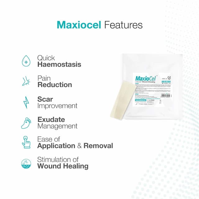 Maxiocel Wound Care Dressing For Bed Sores (2.5cm X 30cm) - Box Of 10 Units