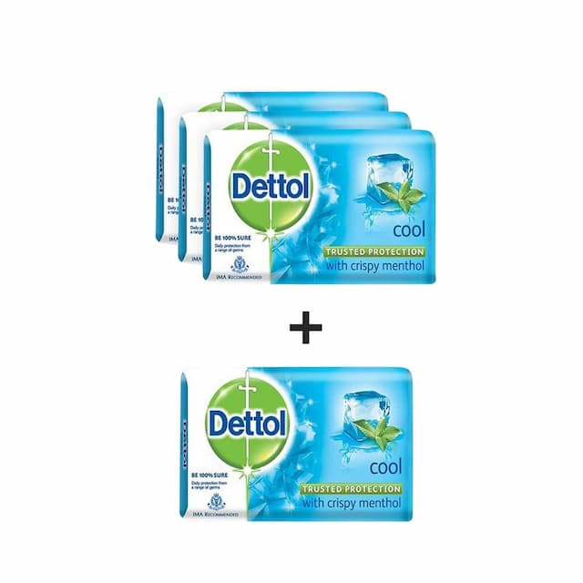 Dettol Cool Pack Of 4 Soap 4*125 Gm