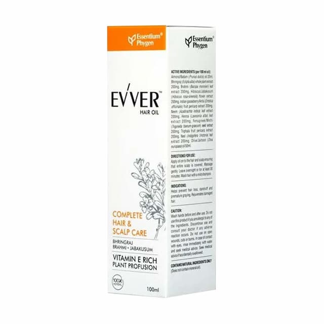 Evver Hair Oil Complete Hair &Amp; Scalp Care With Vitamin E Lotion 100 Ml