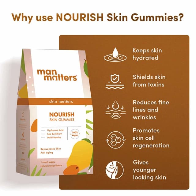 Man Matters Nourish Skin Gummies 30n