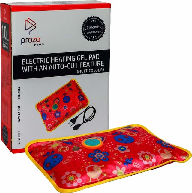 Prozo Plus Electric Heating Gel Pad Bag With An Auto-Cut Feature (Multicolour)